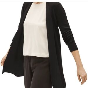 EILEEN FISHER
Ultrafine Merino Wool Long Shaped Knit Cardigan, black